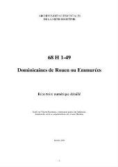 14 vues 068H : Dominicaines de Rouen ou Emmurées